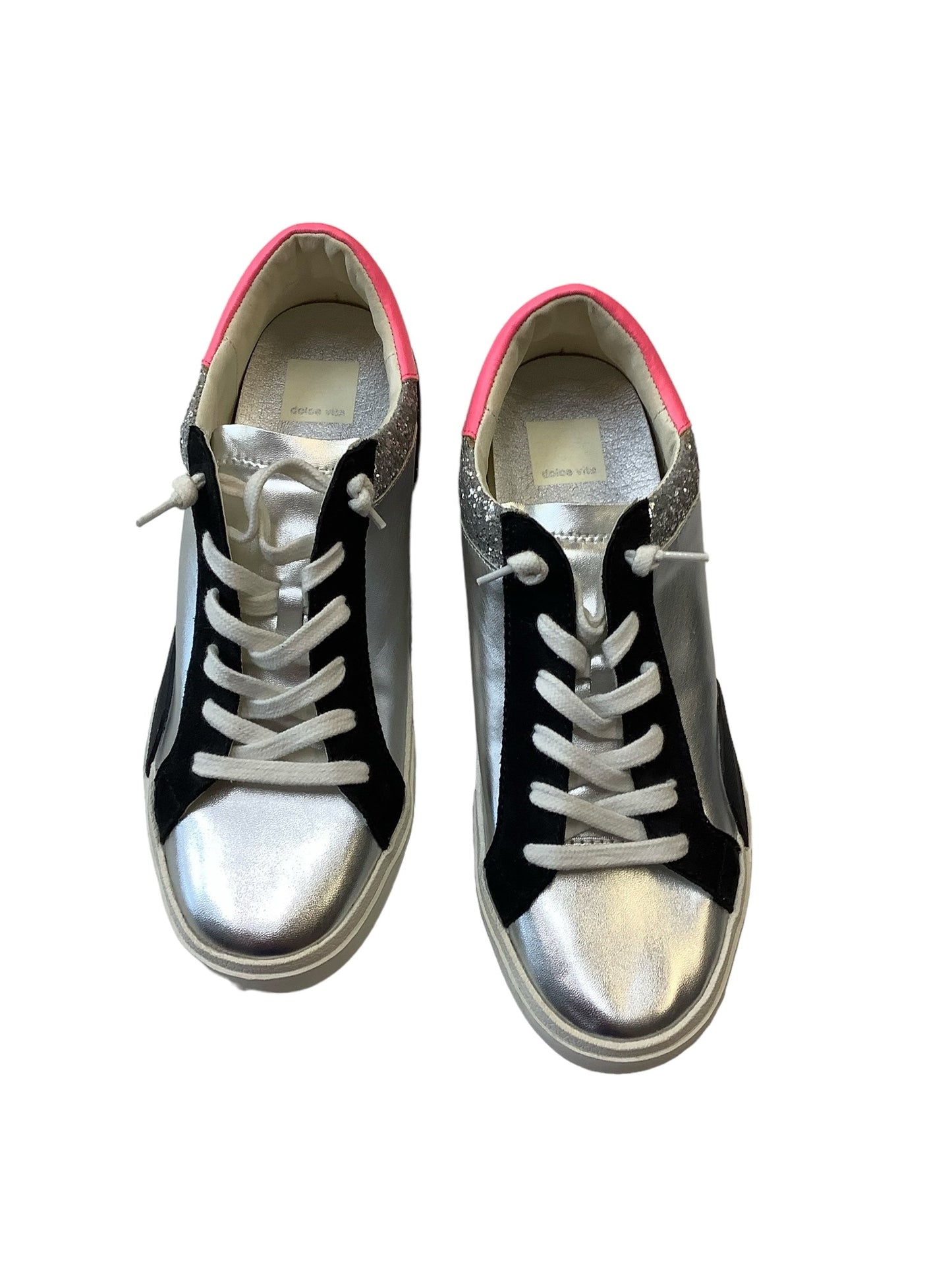 Silver Shoes Sneakers Dolce Vita, Size 8