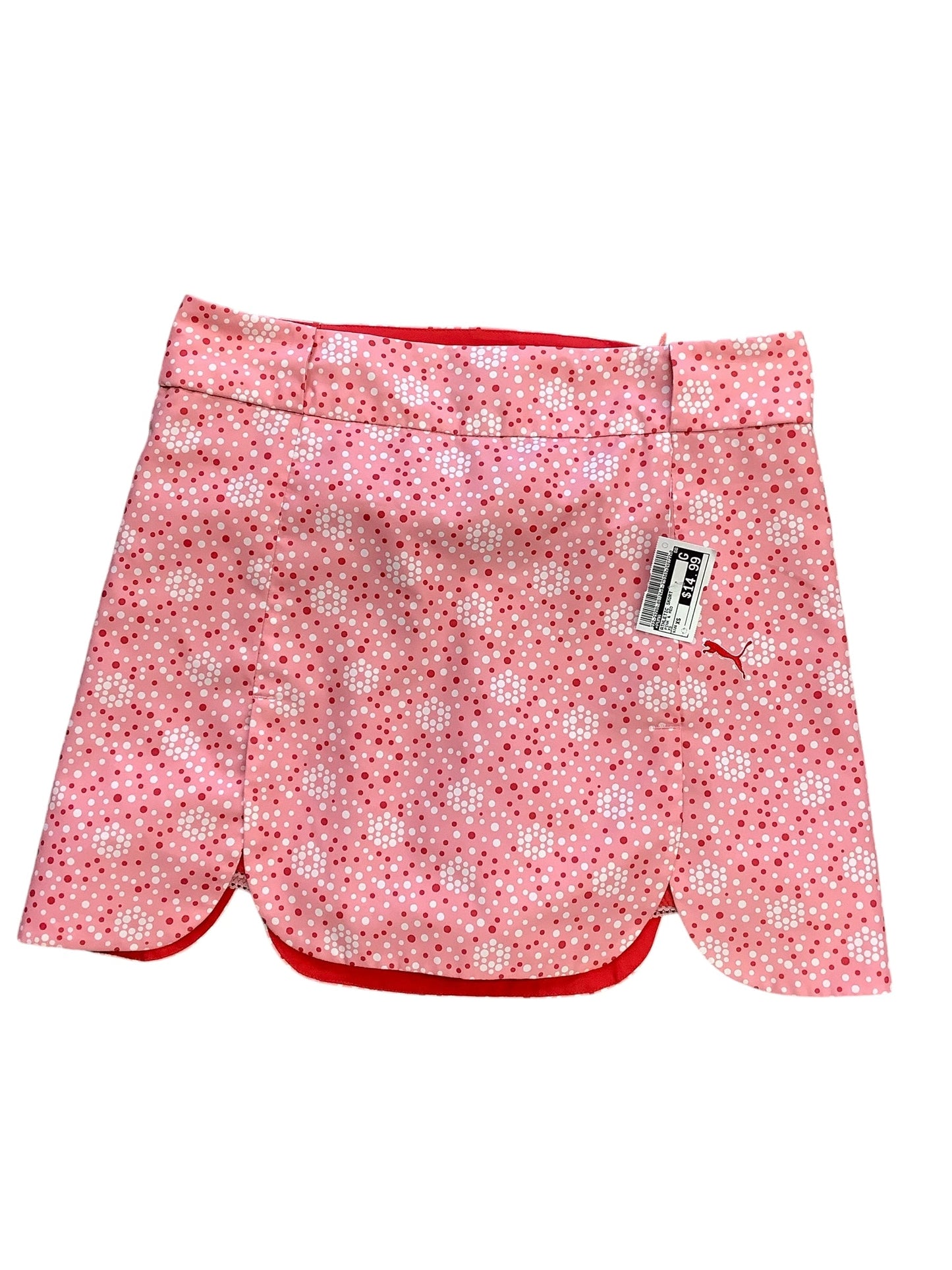 Athletic Skort By Puma In Pink & Red, Size: Xs