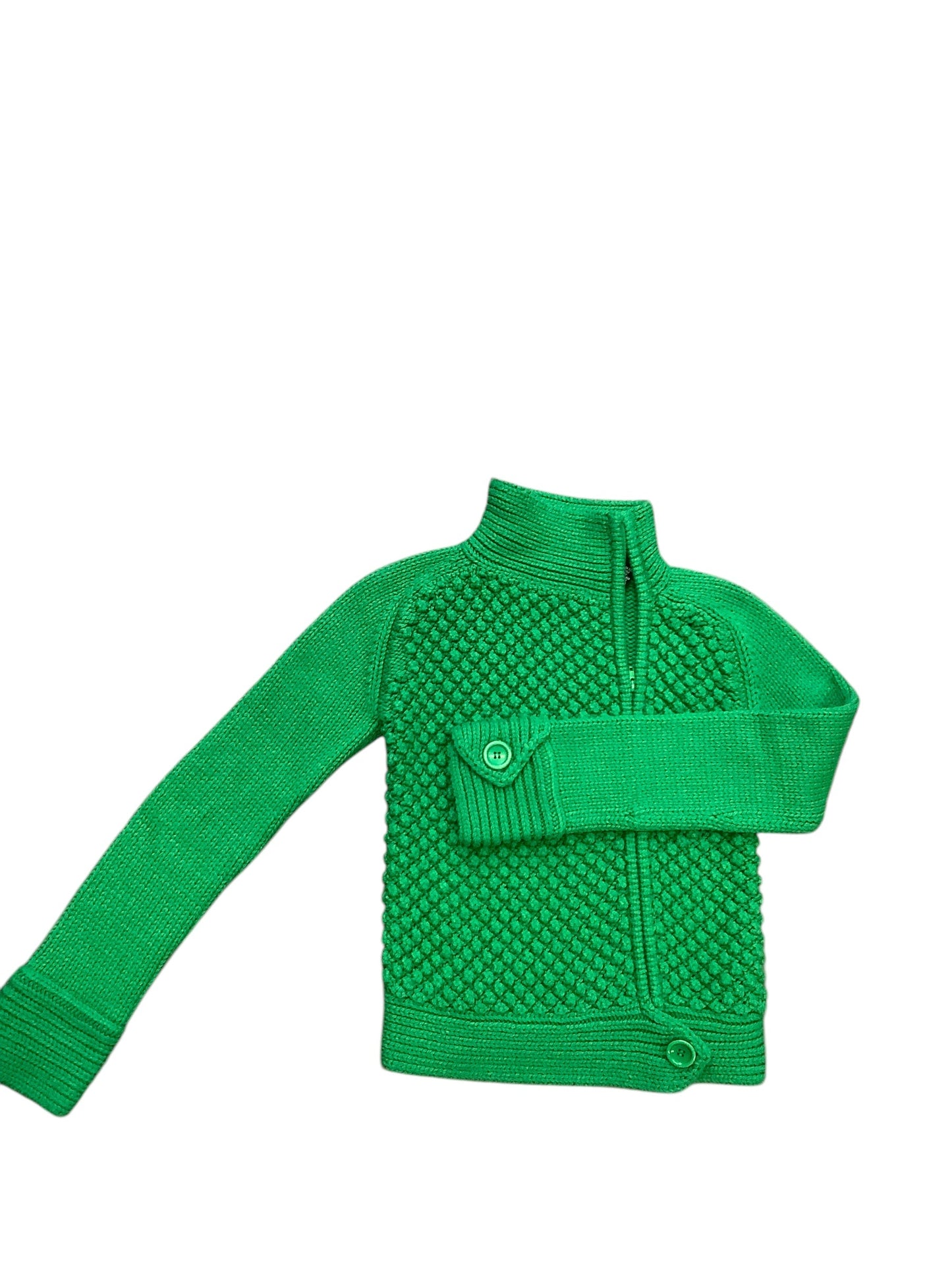 Sweater By Moda Intl In Green, Size: M