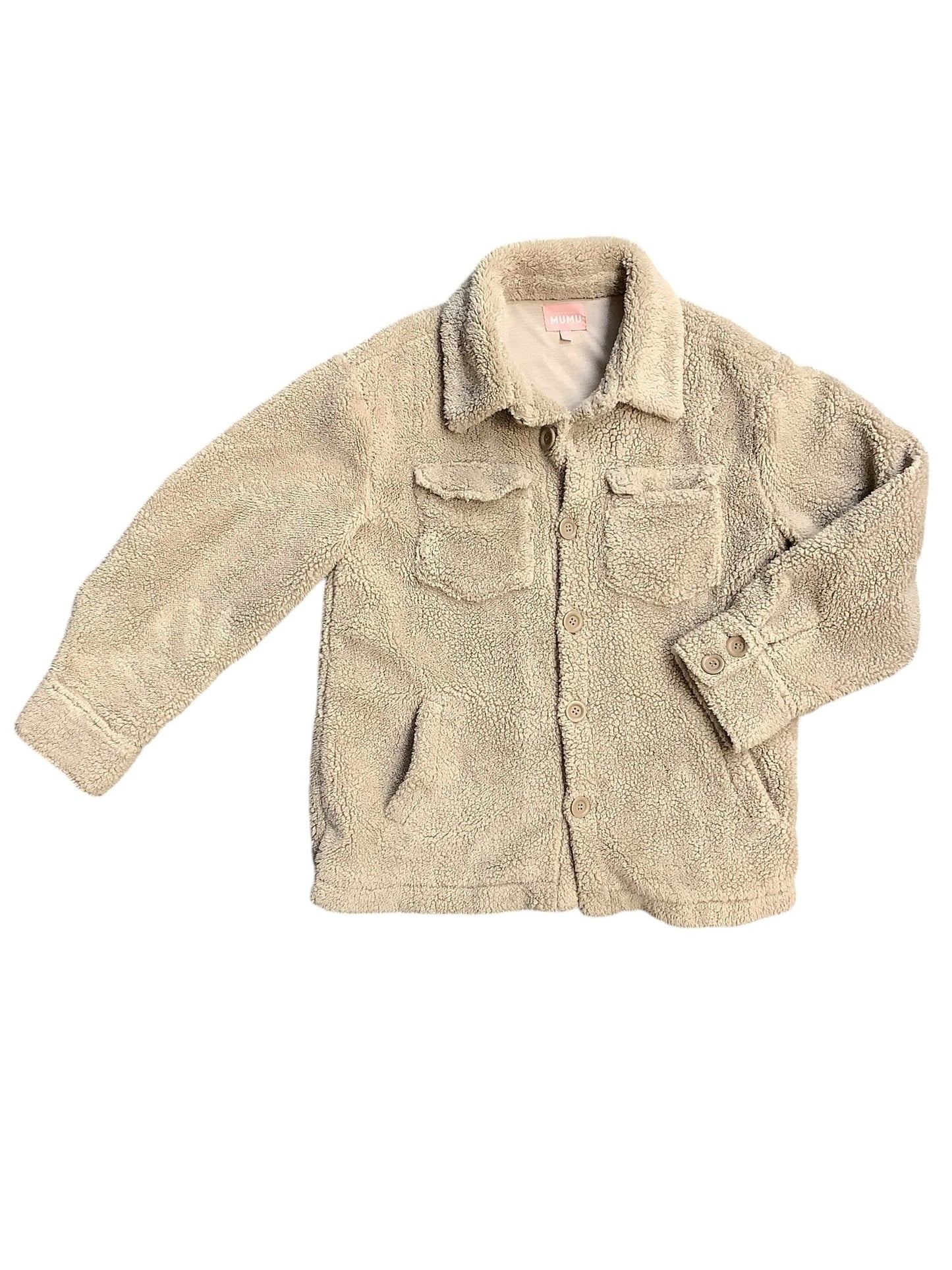 Jacket Faux Fur & Sherpa By Mumu In Tan, Size: Xs