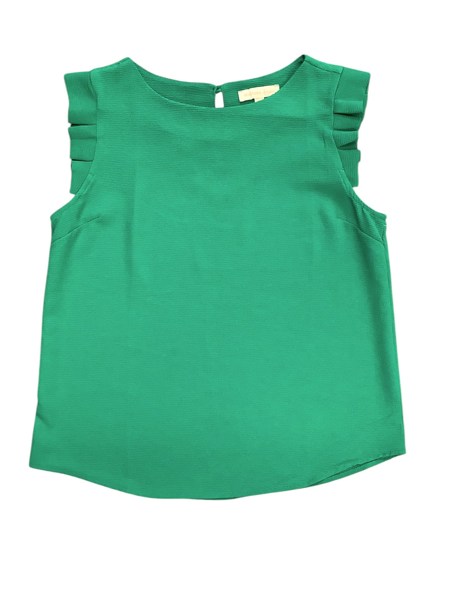 Top Sleeveless Basic By Monteau In Green, Size: L