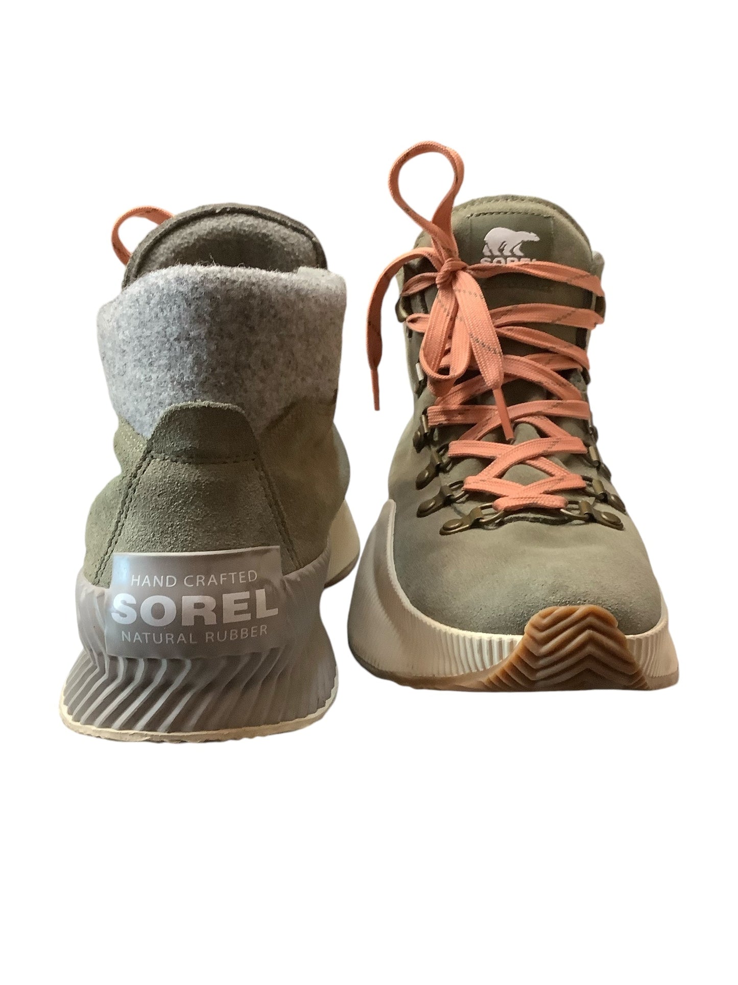 Boots Ankle Flats By Sorel In Green & Grey, Size: 9.5