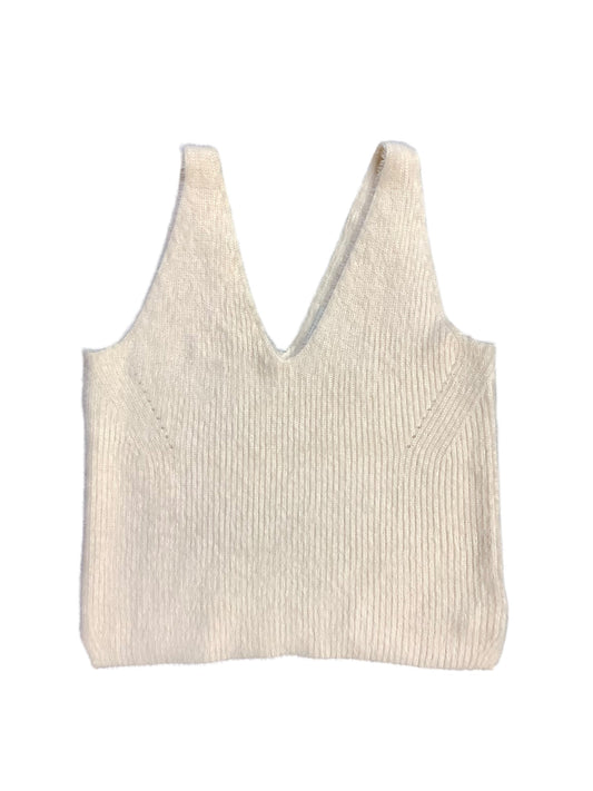 Top Sleeveless By Cmb In Cream, Size: Xs