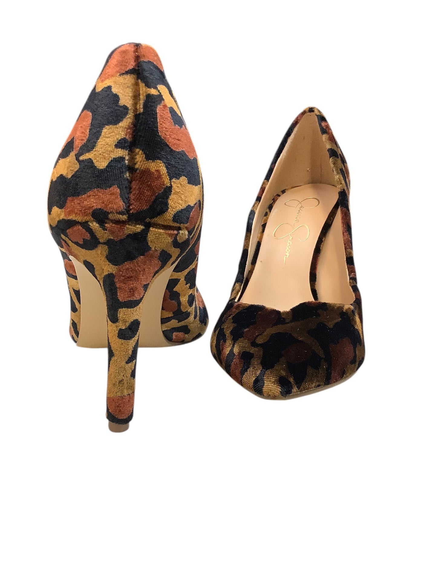 Shoes Heels Stiletto By Jessica Simpson In Animal Print, Size: 6.5