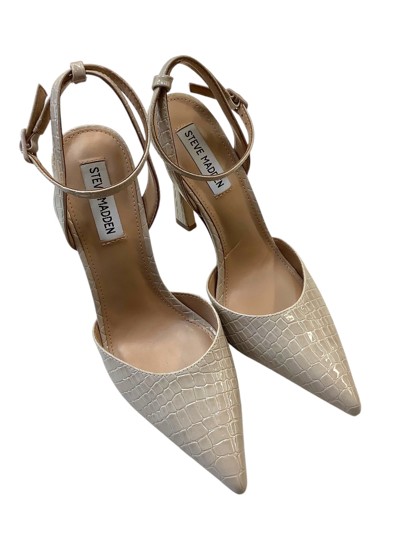 Shoes Heels Stiletto By Steve Madden In Cream, Size: 7.5