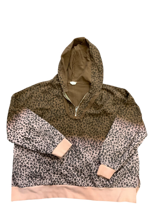 Sweatshirt Hoodie By Pol In Bronze, Size: L