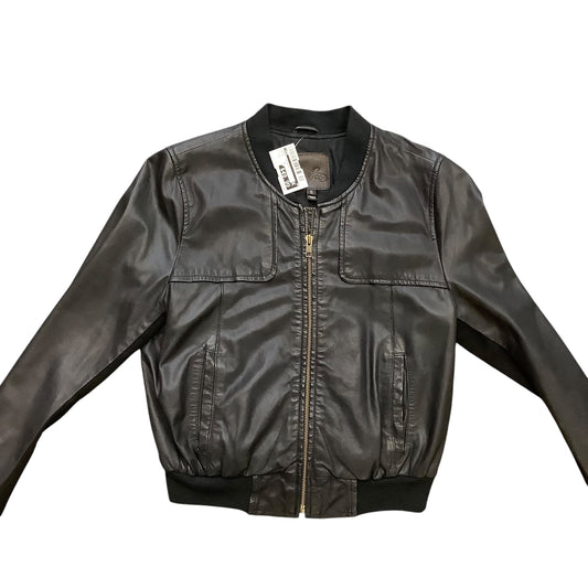 Jacket Leather By Joie In Black, Size: S