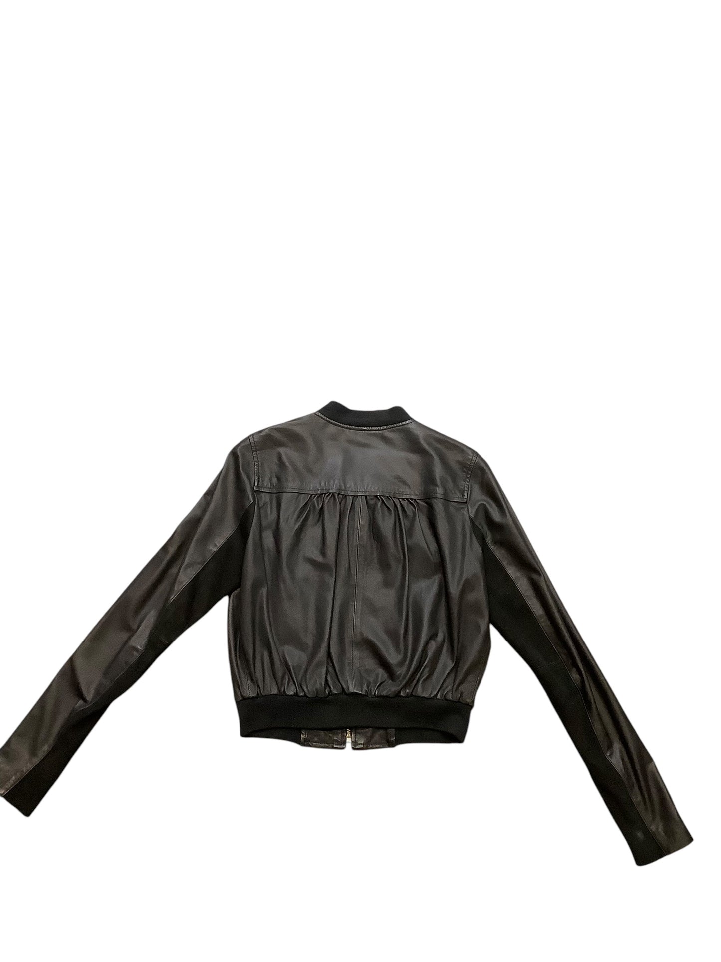 Jacket Leather By Joie In Black, Size: S