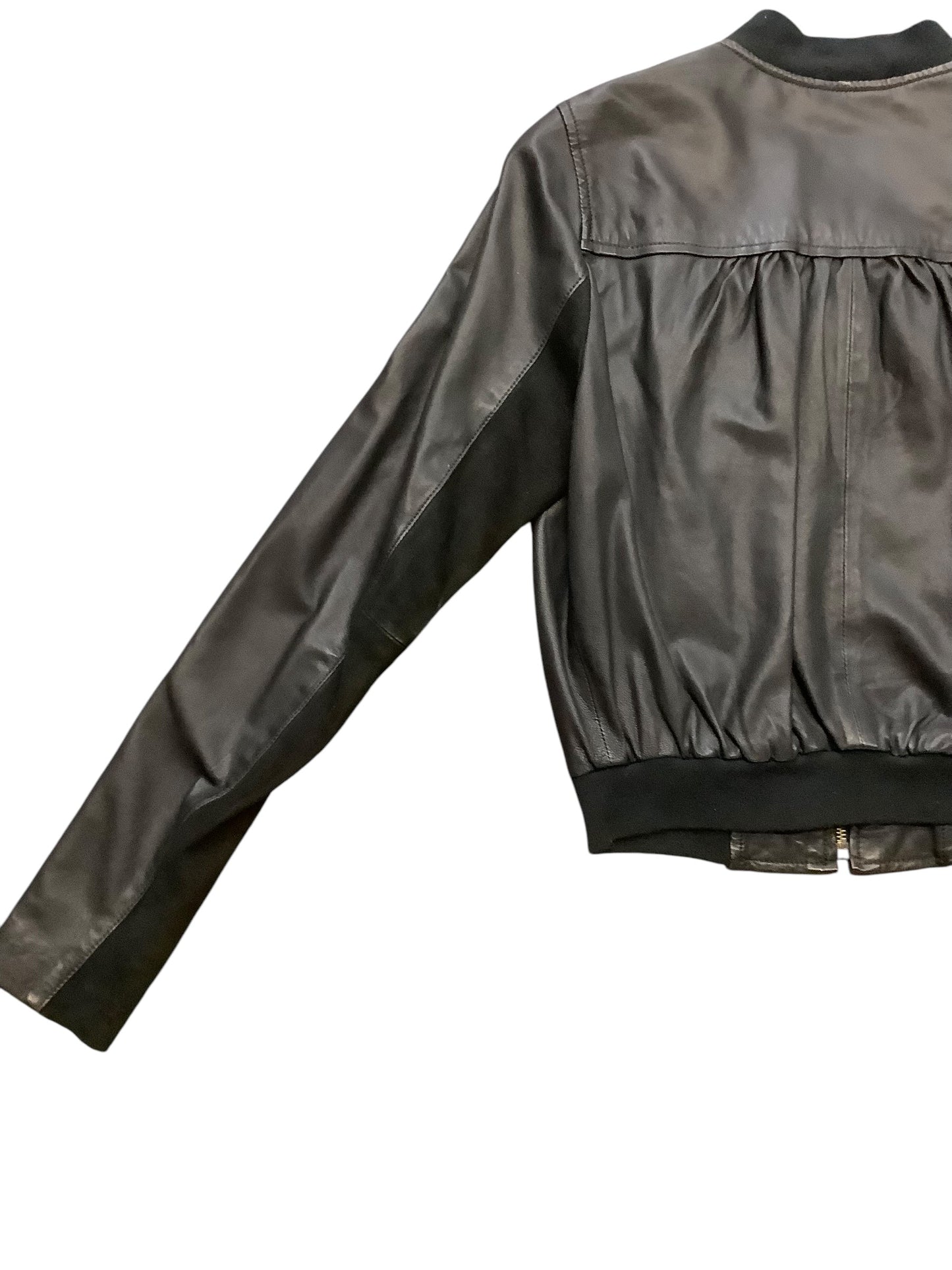 Jacket Leather By Joie In Black, Size: S