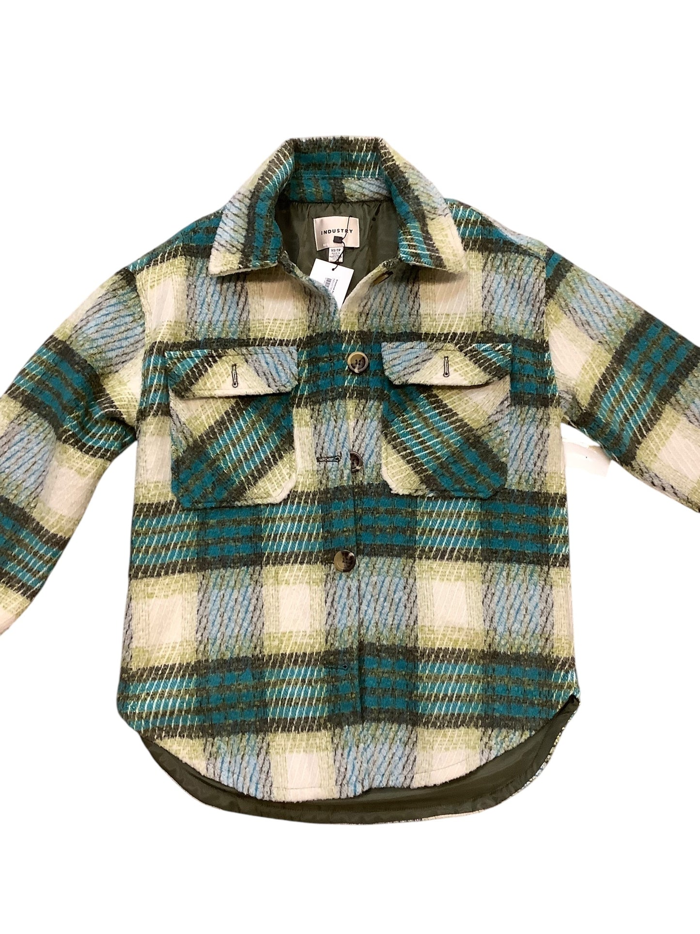 Jacket Shirt By Cmb In Green, Size: Xs