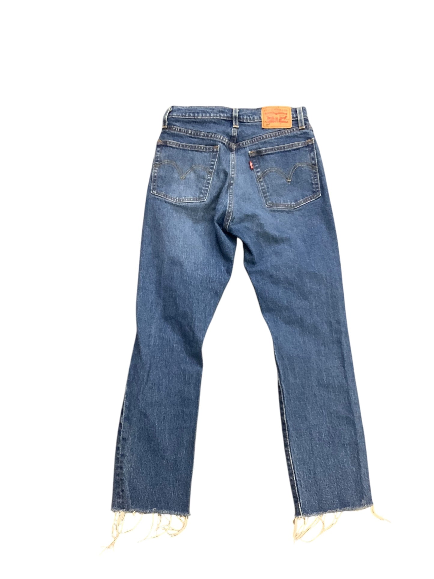 Jeans Straight By Levis In Blue Denim, Size: 0