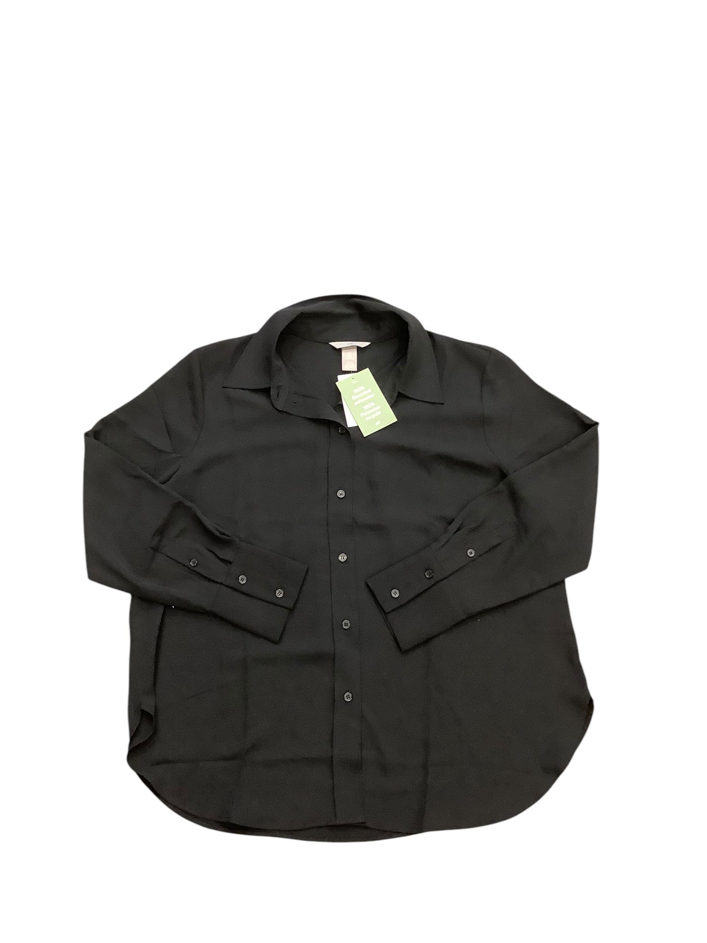 Top Long Sleeve By H&m In Black, Size: L