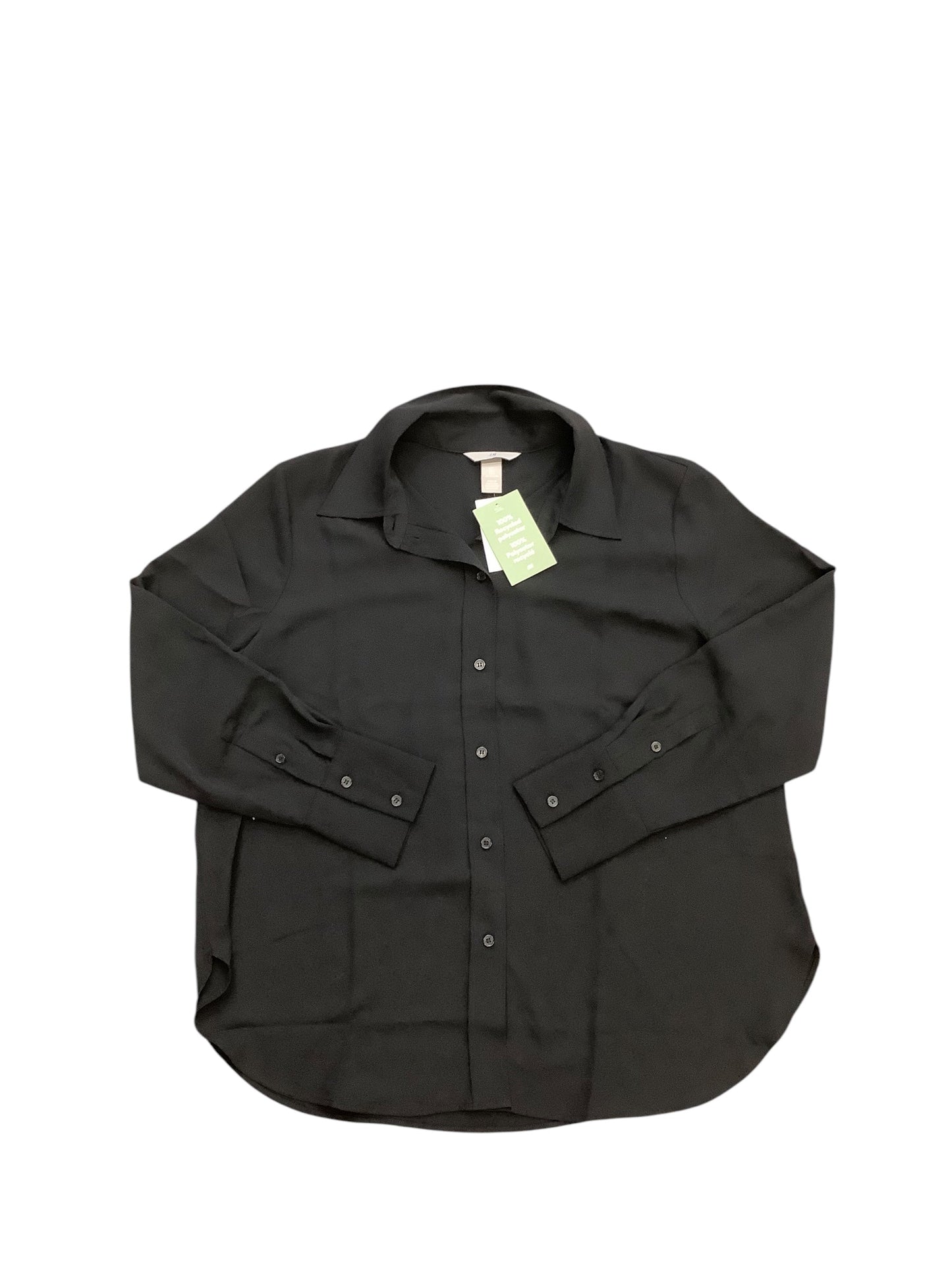 Top Long Sleeve By H&m In Black, Size: L