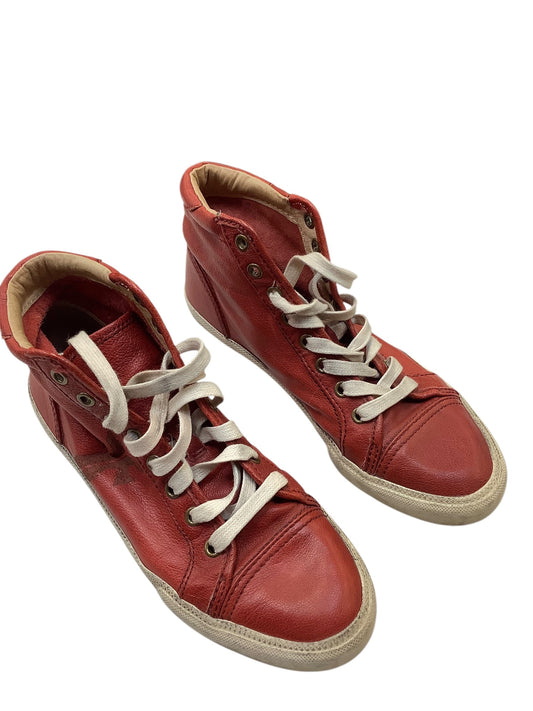 Shoes Sneakers By Frye In Red, Size: 8