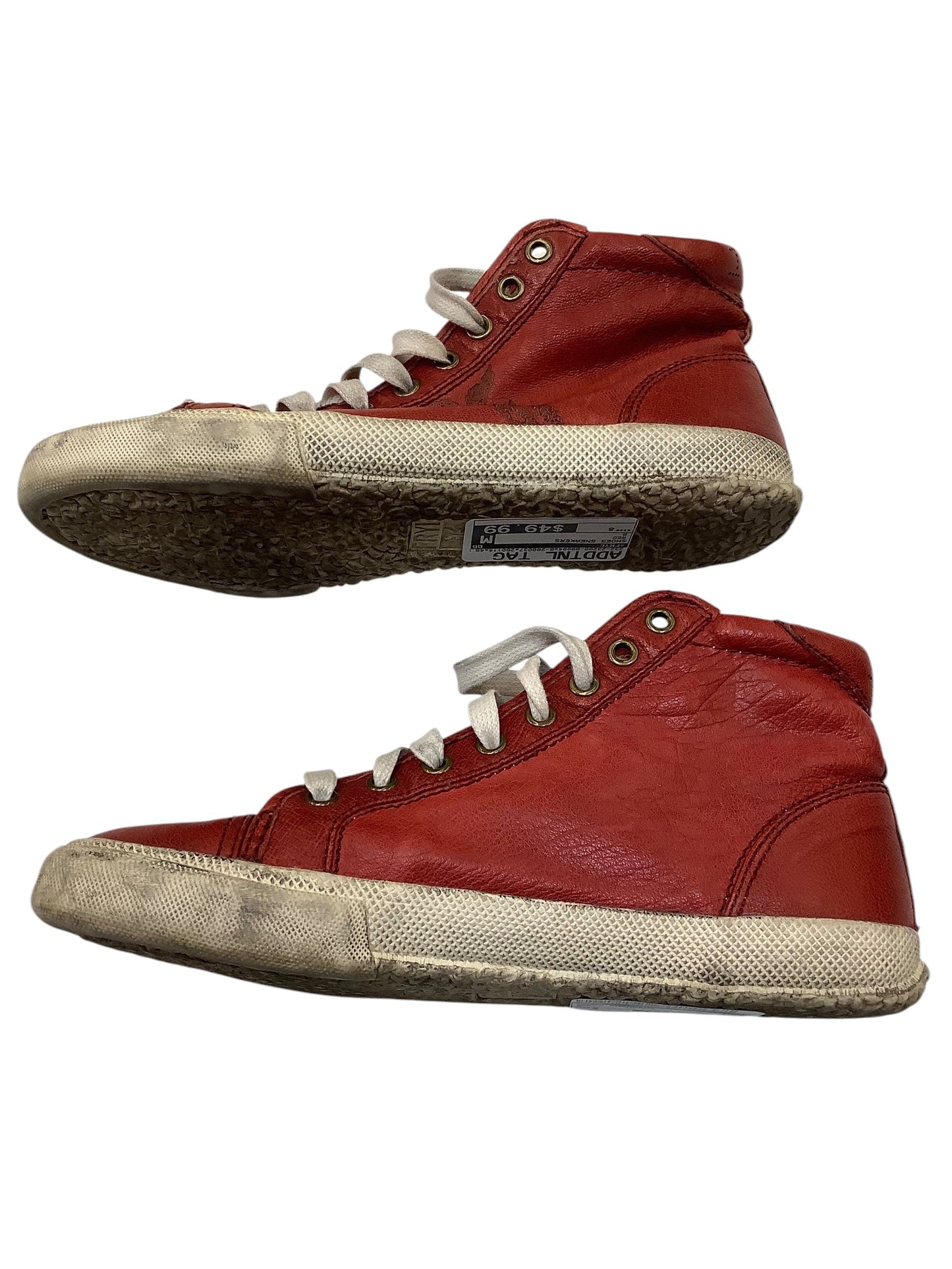 Shoes Sneakers By Frye In Red, Size: 8