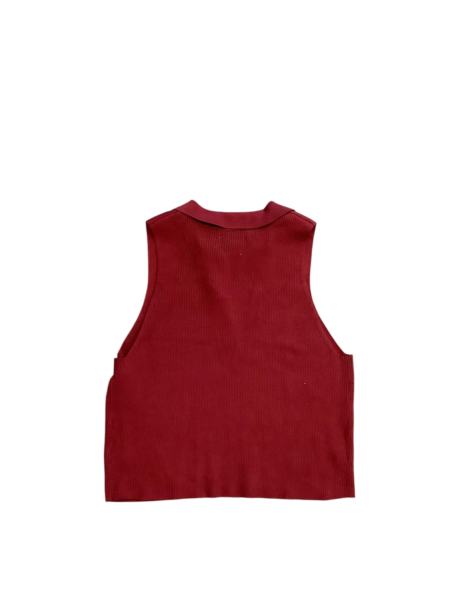 Top Sleeveless By Cmc In Red, Size: Xl