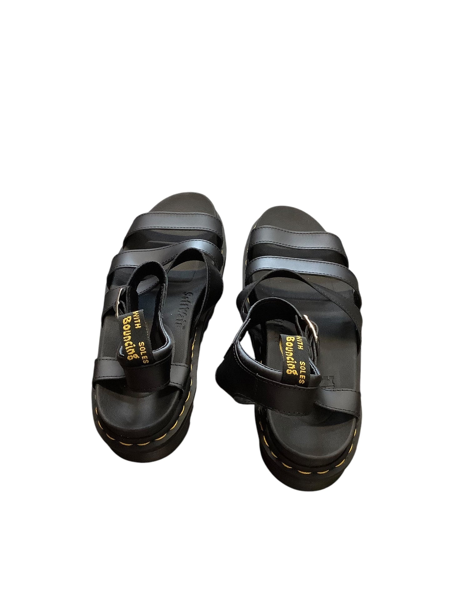 Sandals Flats By Dr Martens In Black, Size: 9