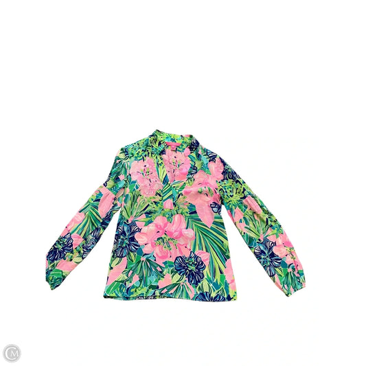 Blouse Designer By Lilly Pulitzer In Pink, Size: Xs