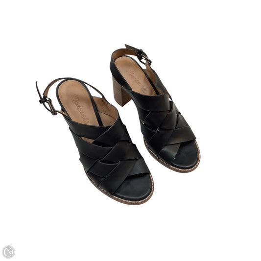 Sandals Heels Block By Madewell In Black, Size: 6