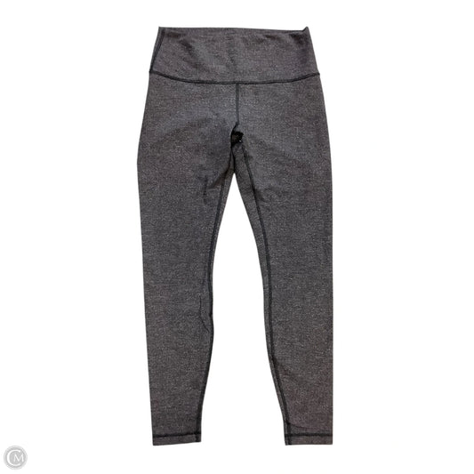 Athletic Leggings By Lululemon In Grey, Size: 10