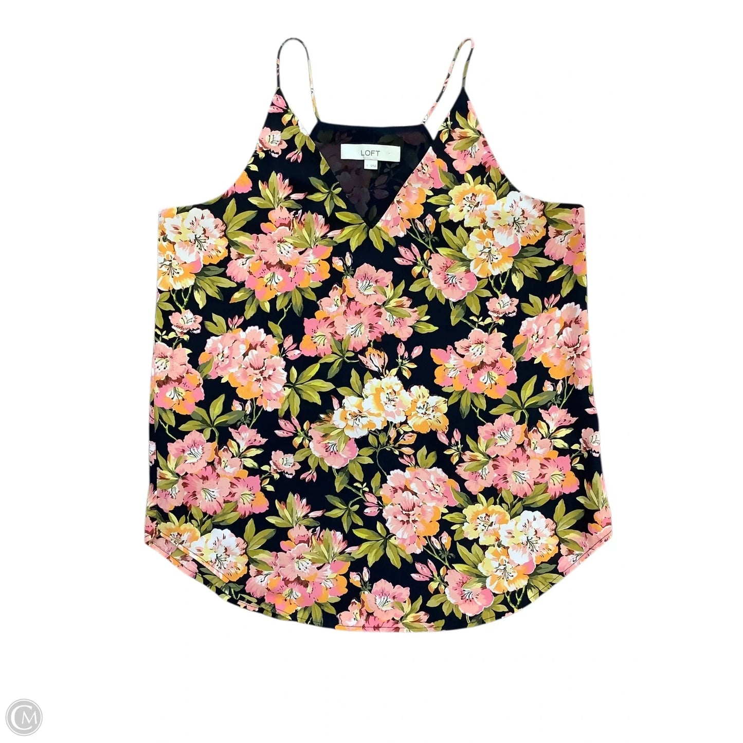 Top Sleeveless By Loft In Floral Print, Size: S