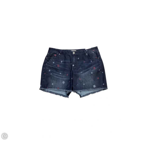 Shorts By Lane Bryant In Blue Denim, Size: 16