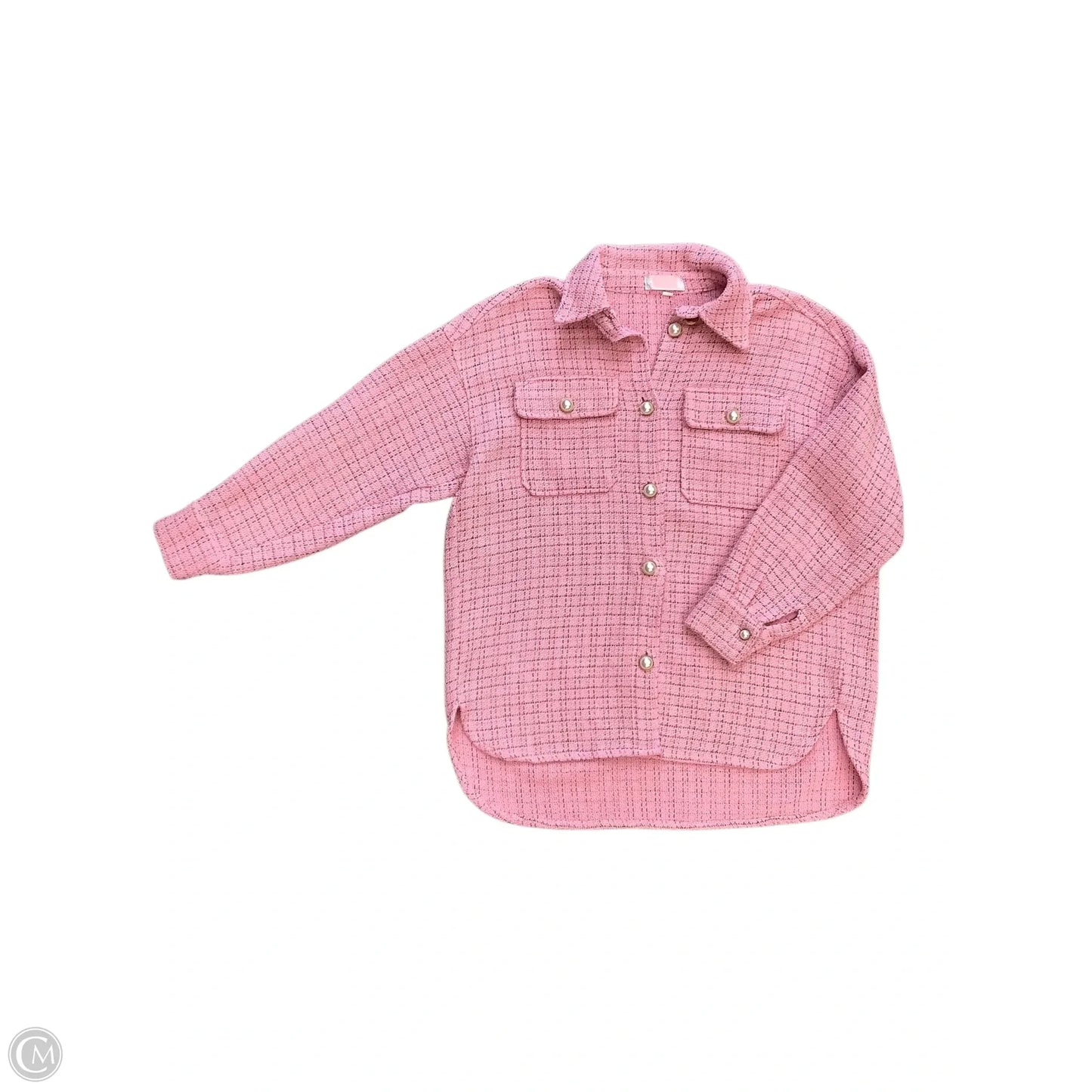 Jacket Shirt By Cmc In Pink, Size: L