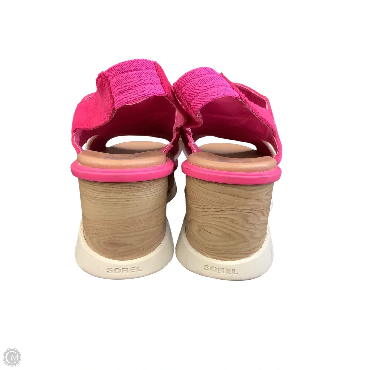 Sandals Heels Wedge By Sorel In Pink, Size: 9