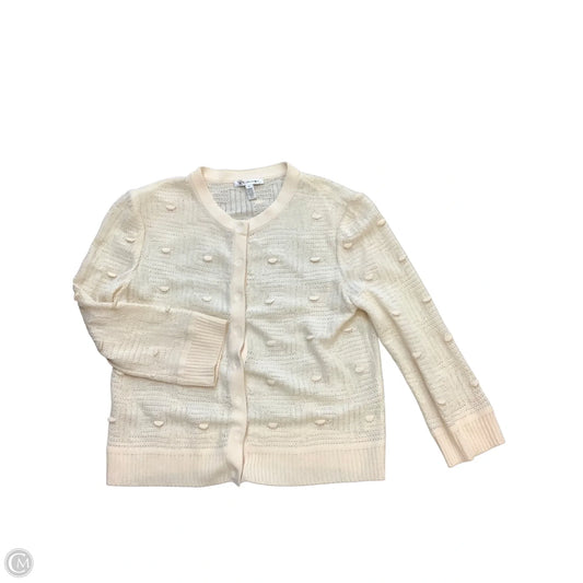 Sweater Cardigan Designer By St John Collection In Cream, Size: M