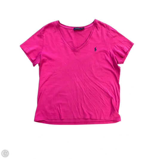 Top Short Sleeve Basic By Polo Ralph Lauren In Pink, Size: Xl