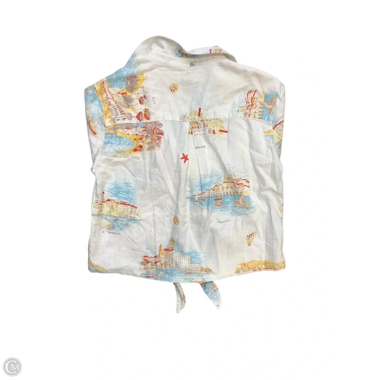 Top Long Sleeve By Calypso St Barth In White, Size: S