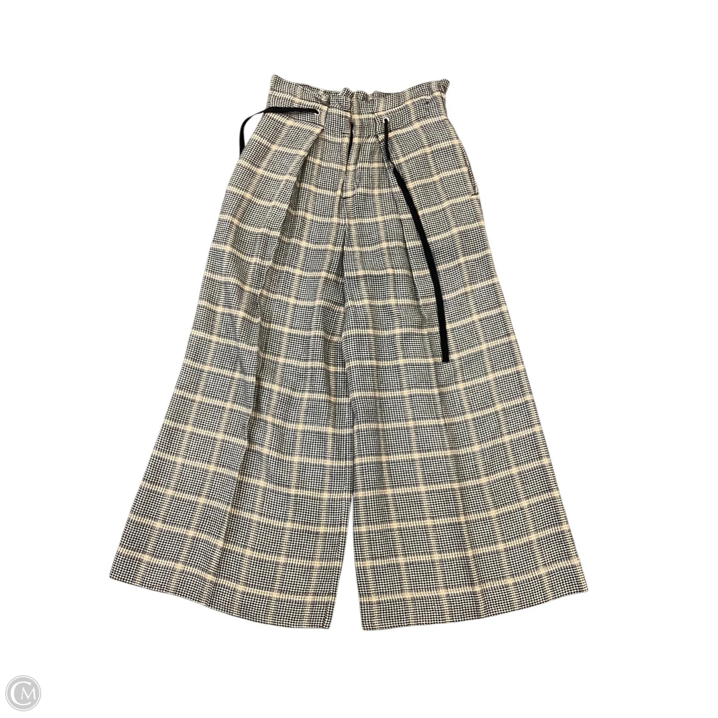 Pants Wide Leg By Free People In Black & Yellow, Size: Xs