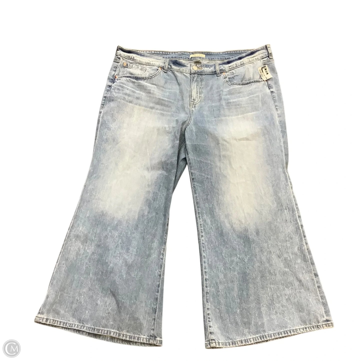 Jeans Wide Leg By Clothes Mentor In Blue Denim, Size: 22