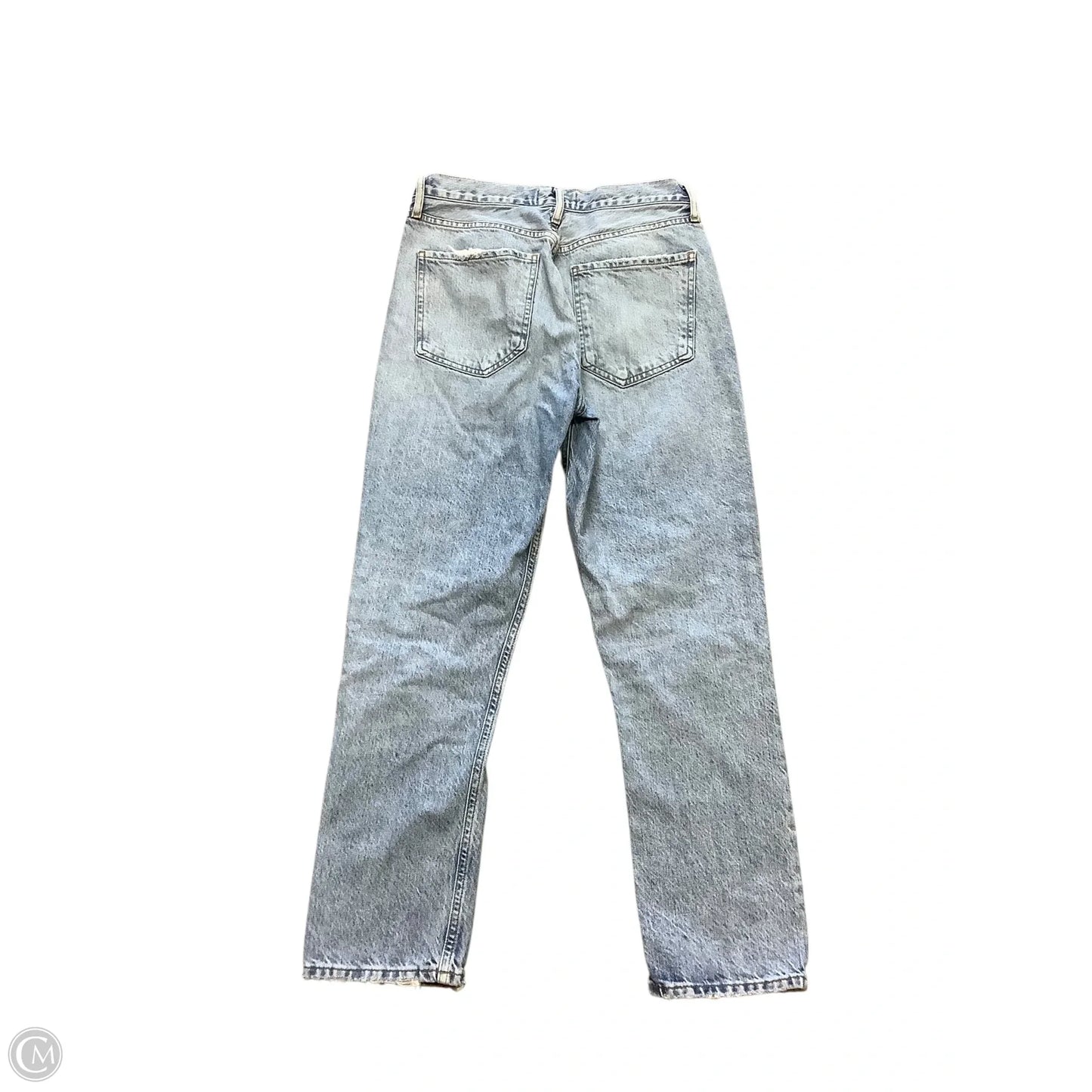 Jeans Straight By Agolde In Blue Denim, Size: 4/26