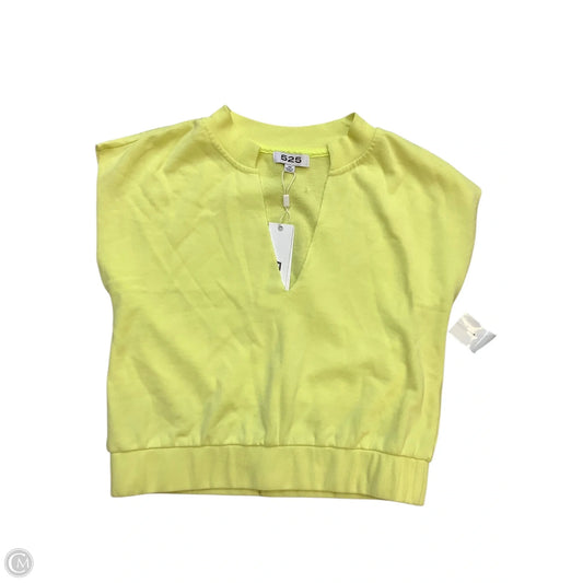 Athletic Top Short Sleeve By 525 In Yellow, Size: Xs