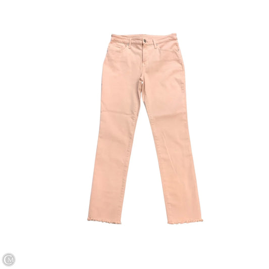 Jeans Skinny By Chicos In Peach, Size: 6T