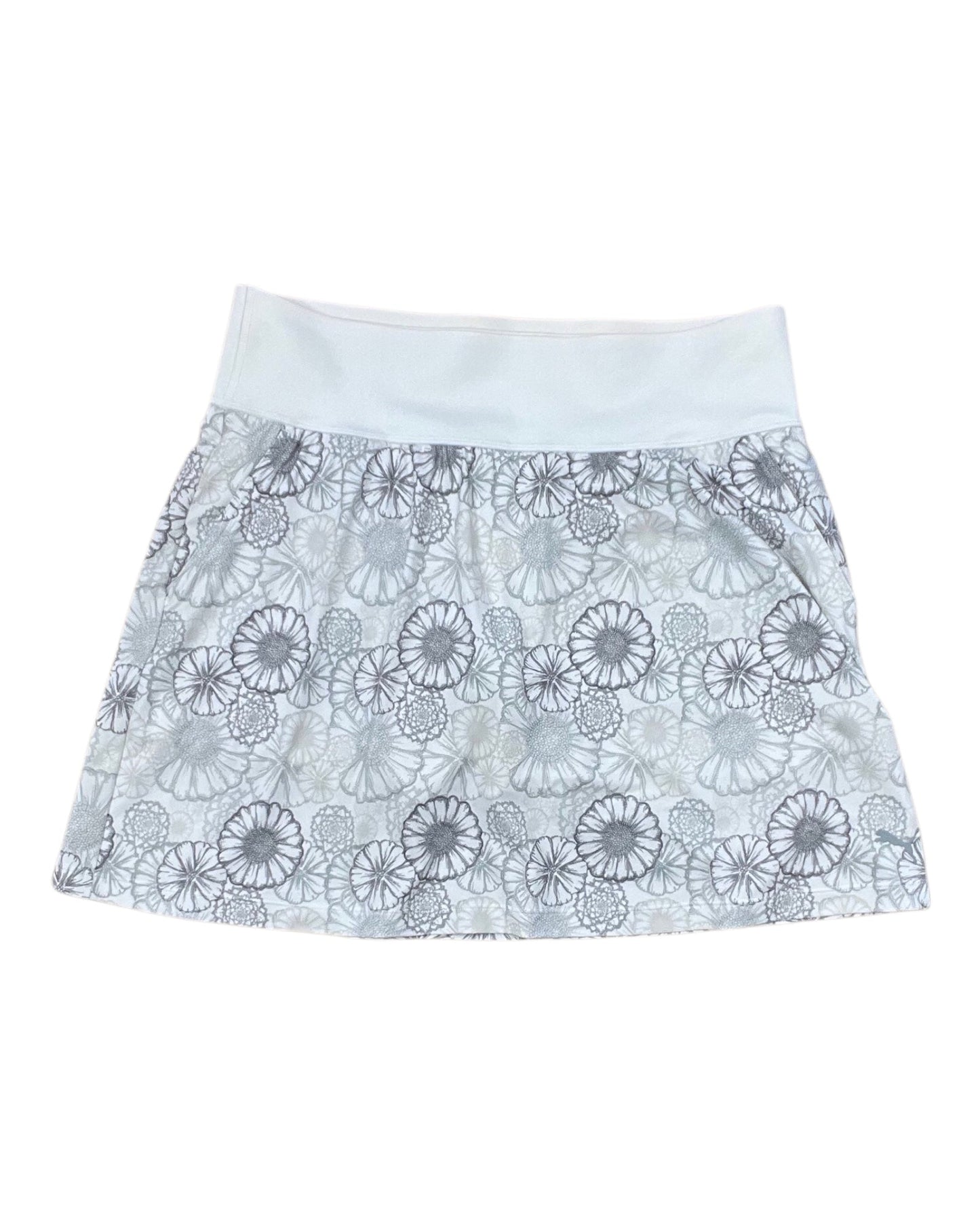 Athletic Skort By Puma In Grey & White, Size:L