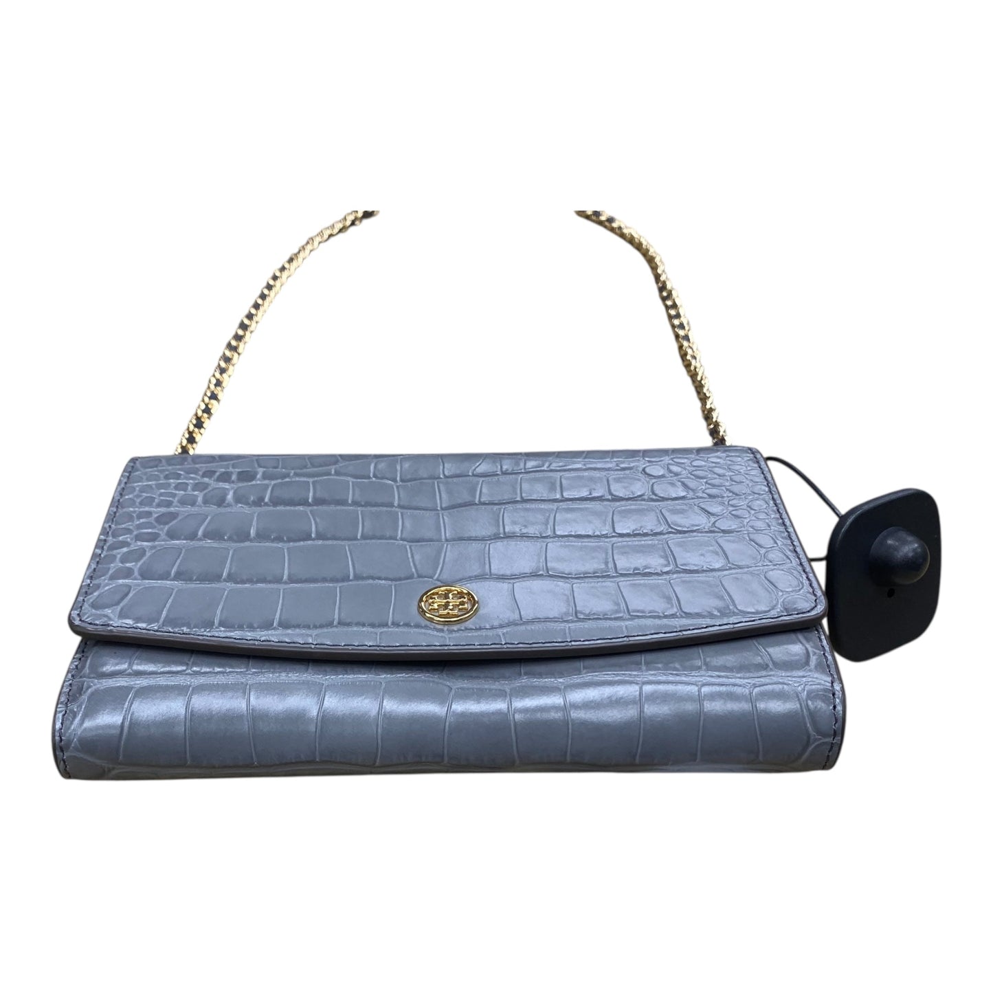 Handbag Designer By Tory Burch In Grey, Size:Small