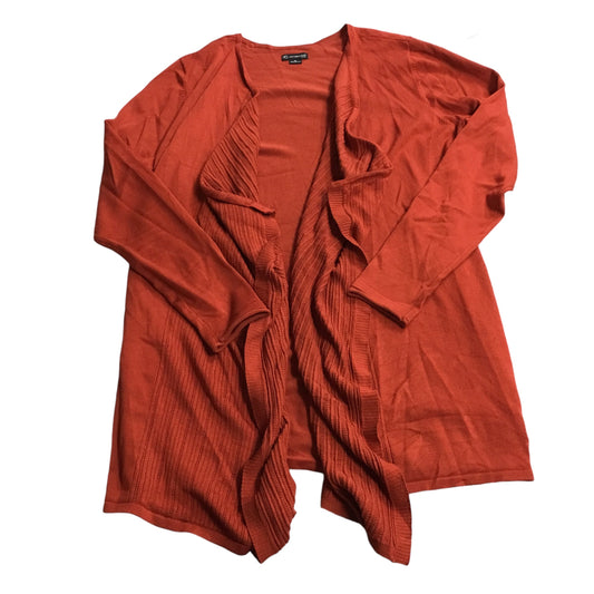 Cardigan By New Directions In Orange, Size: 24w