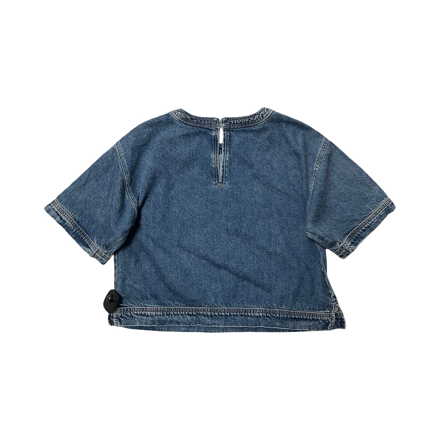 Top Ss By Loft In Blue Denim, Size:Xs