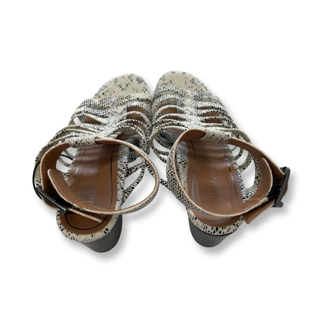 Sandals Heels Block By Vionic In Multi, Size:9