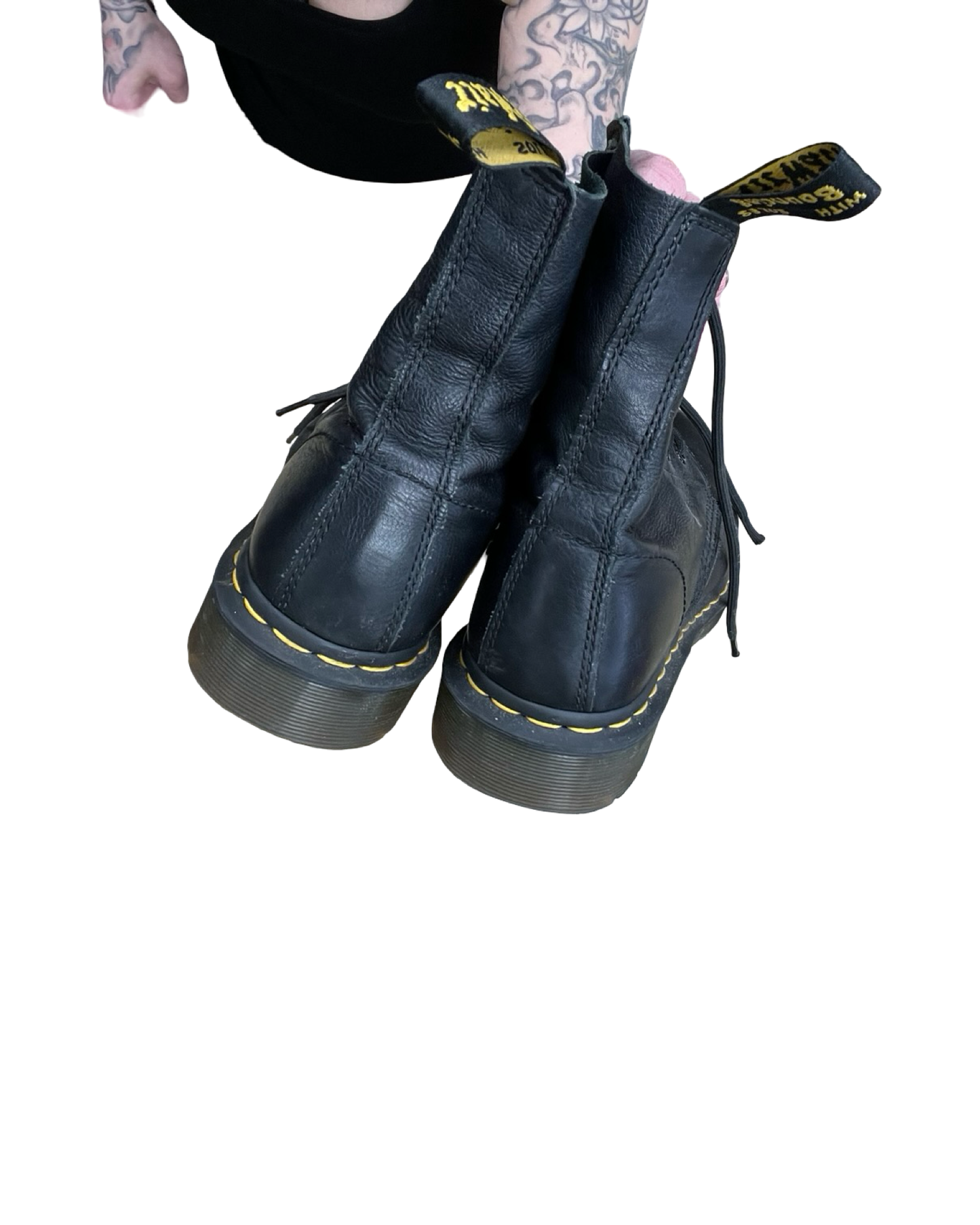 Boots Combat By Dr Martens In Black, Size:8