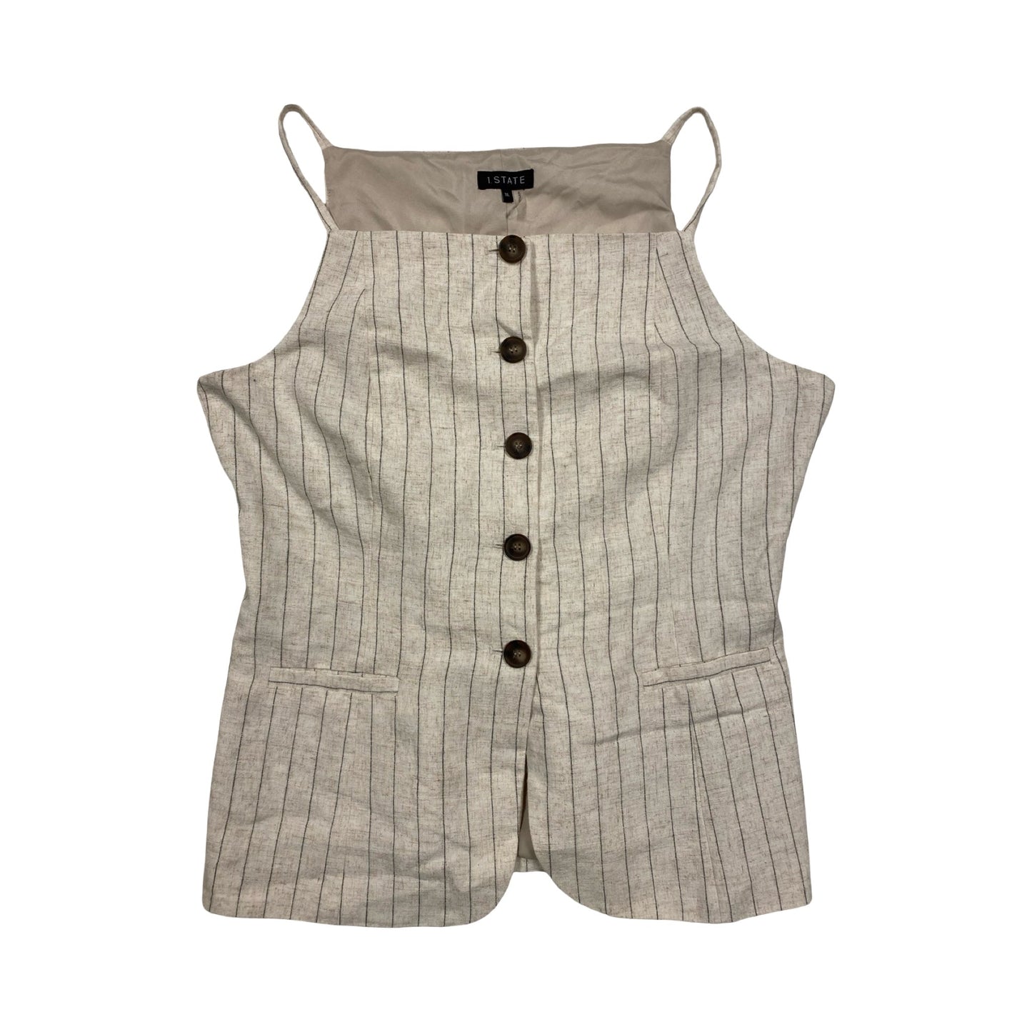 Top Sleeveless By 1.State In Tan, Size:Xl