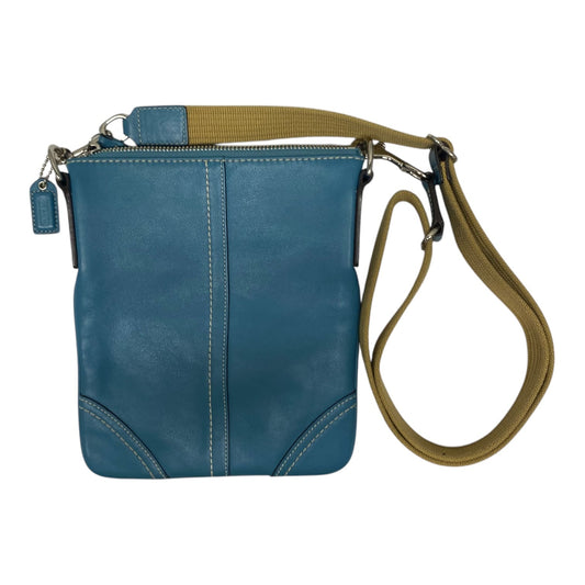 Crossbody Designer By Coach In Blue, Size:Small