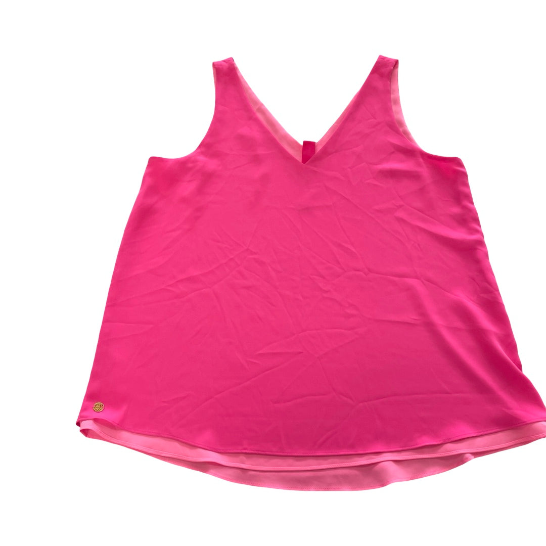 Top Sleeveless Designer By Lilly Pulitzer In Pink, Size:M