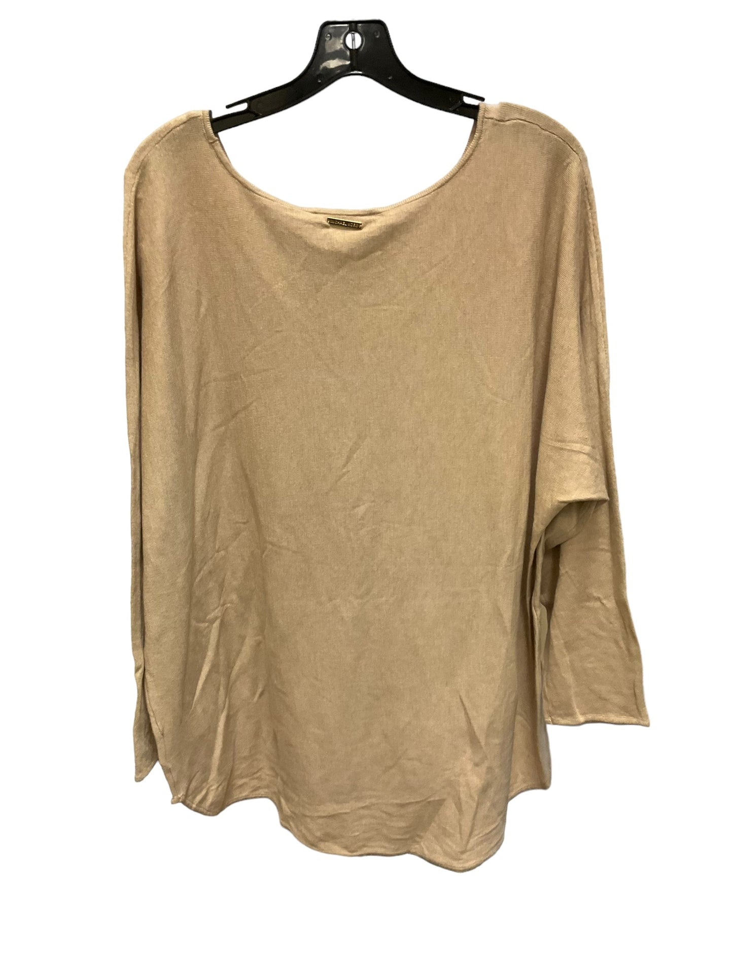 Top Long Sleeve By Michael By Michael Kors In Tan, Size: 26