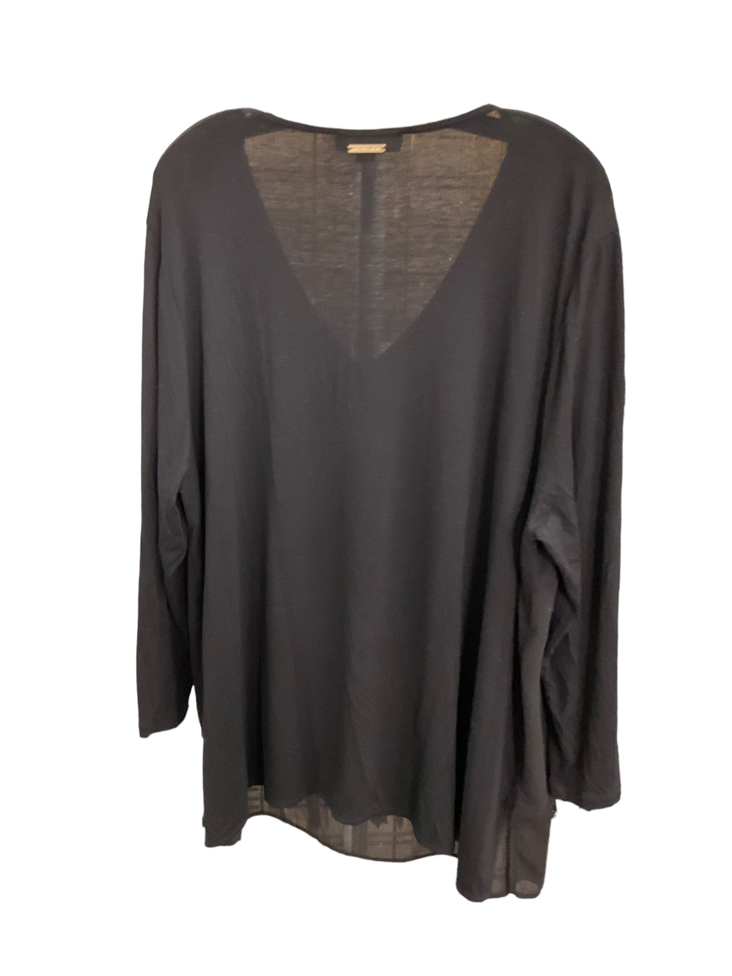 Top Long Sleeve By Michael By Michael Kors In Black, Size: 24