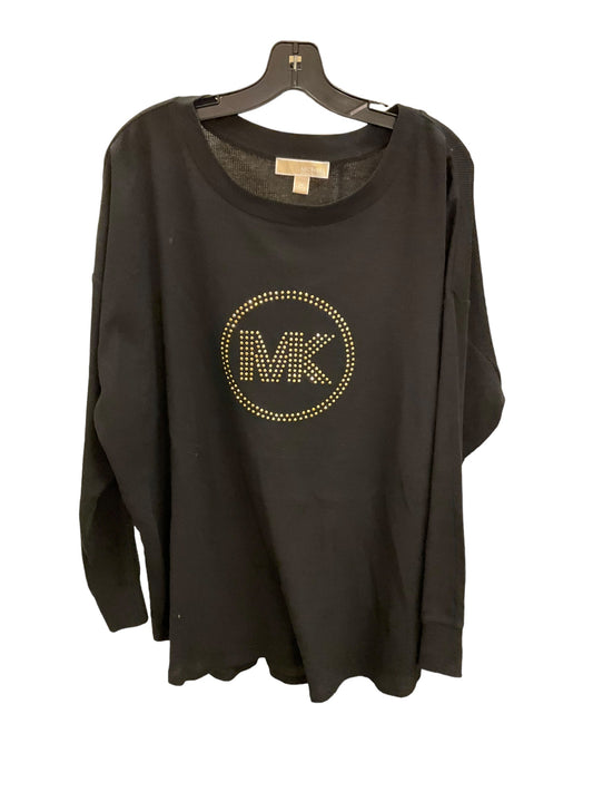 Top Long Sleeve By Michael By Michael Kors In Black, Size: 24