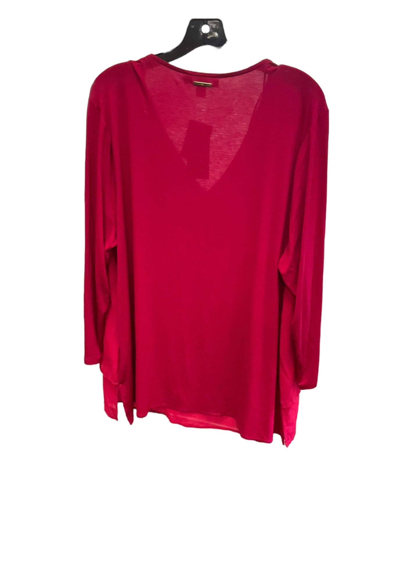 Top Long Sleeve By Michael By Michael Kors In Red, Size: 24