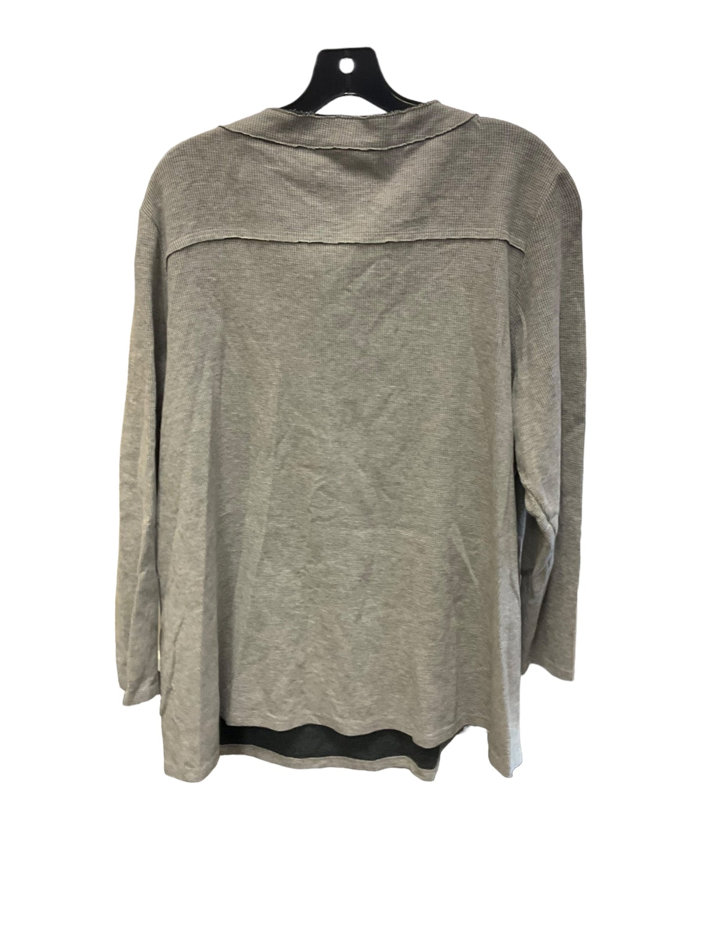 Top Long Sleeve By Soft Surroundings In Grey, Size: 24